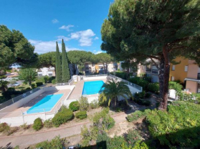 Appartement studio cabine avec mezzanine, piscine et parking, Grau d'Agde - FR-1-423-308